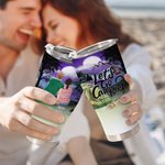 Personalized Let's Go Camping Curved Tumbler  with Dogs Family Camping Christmas Gift