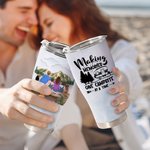Personalizzato Making Memories One Campsite at A Time Bicchiere curvo Happy Camping