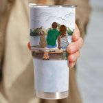 Personalized Let's Go Camping Family Camping Curved Tumbler Anniversary Birthday Gift  for Family