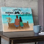 Personalizzato Romantico Camping Life Pittura senza cornice Regalo di San Valentino per la coppia