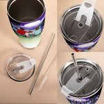 Personalized Let's Sleep Under The Stars Camping 30oz Curved Tumbler for Camping Picnic Office Home Use