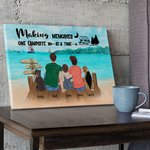 Lienzo personalizado Making Wonderful Memories Decoración de pared Regalo para la familia Amante del camping