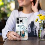 Personalisierte Leben ist besser mit Fell Baby Möwe Telefon Fall Geburtstag Geschenk für Hundeliebhaber