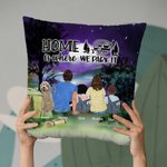 Famiglia personalizzata Home Is Where We Park It Throw Pillow Cover Regalo di anniversario Regalo di San Valentino Decorazione per la casa