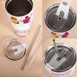 Personligt Annoying Each Other Since 2019 Par som sitter på kärleksstol böjd tumbler med halm Jubileum Alla hjärtans dag-present för par 5