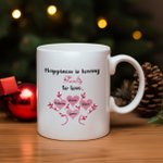 Mug Personnalisé avec Arbre Généalogique Motif Coeur Cadeau Anniversaire Fête pour Mère Femme