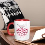 Mug Personnalisé avec Arbre Généalogique Motif Coeur Cadeau Anniversaire Fête pour Mère Femme