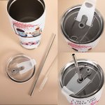 Personalized I Met You I Like You I Love You Couple Sitting Under Love Tree Curved Tumbler with Straw Anniversary Valentine's Day Gift for Couple