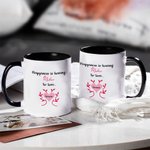 Mug Personnalisé avec Arbre Généalogique Motif Coeur Cadeau Anniversaire Fête pour Mère Femme
