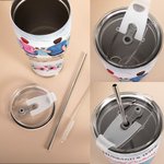 Personalised Husband and Wife Travel Partners for Life 30oz Names Curved Tumbler with Straw Anniversary Valentine's Day Gift for Couple