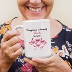 Mug Personnalisé avec Arbre Généalogique Motif Coeur Cadeau Anniversaire Fête pour Mère Femme