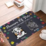 Personalized Beware of Pets The Owner Are Shady as Hell Too Door Mat Gift for Dog Lovers Cat Lovers Home Essentials