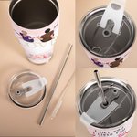 Personlig Jag träffade dig Jag gillar dig Jag älskar dig Par som sitter på kärleksstol Böjd tumbler med sugrör Jubileum Alla hjärtans dag Gåva till par 5