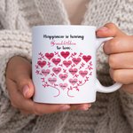Mug Personnalisé avec Arbre Généalogique Motif Coeur Cadeau Anniversaire Fête pour Mère Femme