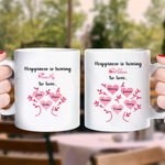 Mug Personnalisé avec Arbre Généalogique Motif Coeur Cadeau Anniversaire Fête pour Mère Femme