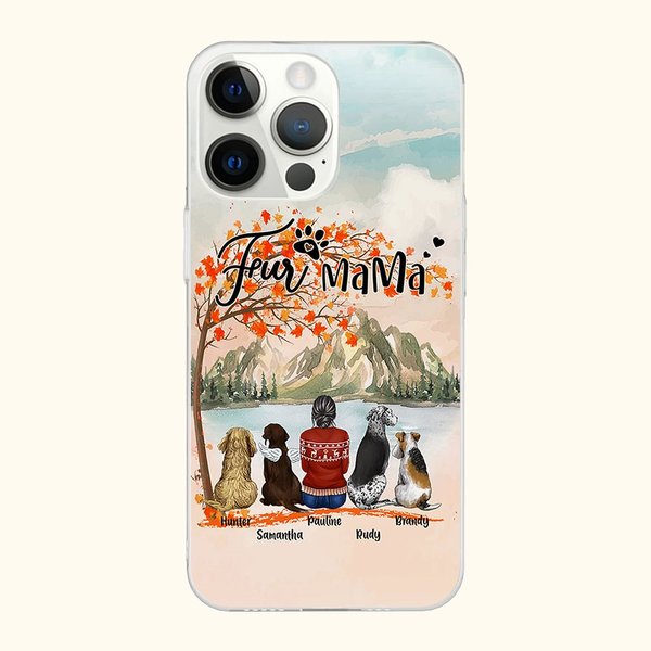 Personalised We Are Together in The Fall Phone Case Christmas Gift Birthday Gift for Dog Lovers