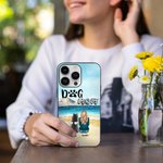 Personalised to Be with Each Other on The Beach Phone Case Christmas Gift Birthday Gift for Dog Lovers