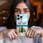 Personalized to Be with Each Other on The Beach Phone Case Gift for Dog Lovers Stable
