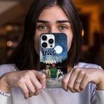 Personalised Speaking of Love under The Full Moon Phone Case Christmas Gift Birthday Gift for Dog Lovers