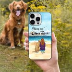 Spersonalizowane etui na telefon I Love You To The Moon And Back Prezent urodzinowy na Boże Narodzenie dla właściciela psa