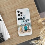 Personalisierte Menschen sind auch Eltern von Hunden Handytasche Weihnachtsgeschenk Geburtstagsgeschenk für Hundeliebhaber