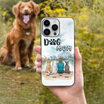 Personalisierte Menschen sind auch Eltern von Hunden Handytasche Weihnachtsgeschenk Geburtstagsgeschenk für Hundeliebhaber