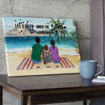 Personalizzato Colorful Landscape Camping Frameless Painting Wall Decoration Gift for Family Camping Lover