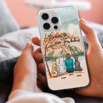 Funda personalizada para móvil Life Is Better With Fur Baby con 1-4 perros Regalo de cumpleaños y Navidad para los amantes de los perros
