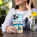 Personlig Life Is Better With Dogs Sea Mountain Phone Case Julebursdagsgave til hundeelskere