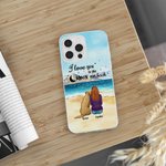 Spersonalizowane etui na telefon I Love You To The Moon And Back Prezent urodzinowy na Boże Narodzenie dla właściciela psa