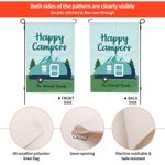 Personalisierte glückliche Camper im Freien Garten Flagge Willkommen Flagge Campingplatz Garten Dekor Geschenk für Camping Familie Paar