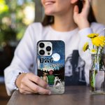 Personalised Speaking of Love under The Full Moon Phone Case Christmas Gift Birthday Gift for Dog Lovers