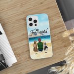 Personalized to Be with Each Other on The Beach Phone Case Gift for Dog Lovers Stable