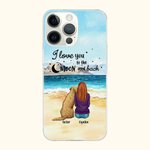 Spersonalizowane etui na telefon I Love You To The Moon And Back Prezent urodzinowy na Boże Narodzenie dla właściciela psa