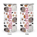 Gobelet 450ml Personnalisé avec Nom Style Fantômes Mignons Gobelet avec Couvercle Étanche Cadeau Halloween pour Enfant