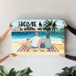 Personalized Home Is Where We Park It Canvas Painting Wall Decoration Gift for Family Camping Lover
