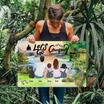 Peinture sans cadre personnalisée Let's Go Camping Anniversary Gift for Family Camping Lover (Cadeau d'anniversaire pour la famille)