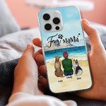 Personalized to Be with Each Other on The Beach Phone Case Gift for Dog Lovers Stable