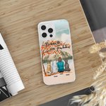 Funda personalizada para móvil Life Is Better With Fur Baby con 1-4 perros Regalo de cumpleaños y Navidad para los amantes de los perros