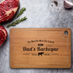 Personlig skärbräda i djurdesign med graverad text Present till matlagningsälskare eller BBQ-älskare