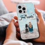 Personalised to Be with Each Other under The Blue Sky Phone Case Christmas Gift Birthday Gift for Dog Lovers