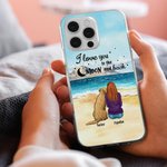 Spersonalizowane etui na telefon I Love You To The Moon And Back Prezent urodzinowy na Boże Narodzenie dla właściciela psa