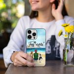 Personalized to Be with Each Other on The Beach Phone Case Gift for Dog Lovers Stable