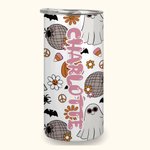 Gobelet 450ml Personnalisé avec Nom Style Fantômes Mignons Gobelet avec Couvercle Étanche Cadeau Halloween pour Enfant
