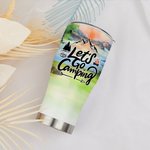 Personalizzato Let's Go Camping Acciaio inossidabile di grado alimentare Tumbler curvo Regalo di Natale per la famiglia