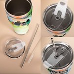 Gepersonaliseerde Making Memories One Campsite At A Time 30oz gebogen Tumbler Verjaardagscadeau voor familie