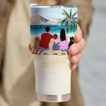 Gobelet courbé 30oz personnalisé Let's Go Camping At A Time Cadeau pour la famille Amoureux du camping