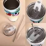 Gobelet courbé 30oz personnalisé Let's Go Camping At A Time Cadeau pour la famille Amoureux du camping
