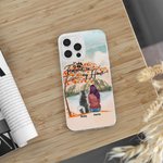 Funda de teléfono personalizada You Forever In My Heart Red Maple Leaf Regalo de cumpleaños para los amantes de los perros