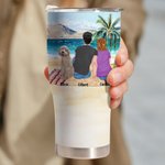 Gobelet courbé 30oz personnalisé Making Memories One Campsite At A Time pour un couple, une famille ou des amoureux du camping.